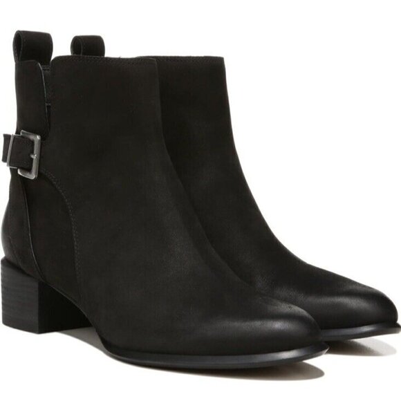 Vionic Ankle Boot Womens 9 Black Sienna Waterproof NUBUCK Arch Support New - Picture 2 of 10